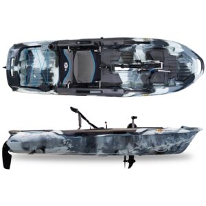 Alternative view of 3 Waters Big Fish 108′ Length Urban Camo Pro Fish Pedal Drive Cathedral Hull