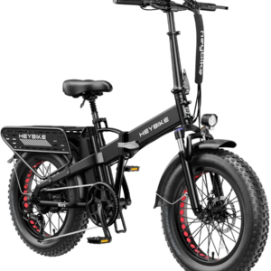 Heybike Fat Tire Mountain Electric Bike, 1200 W, 45 Miles, 1~3 Pedal Assist, Grey